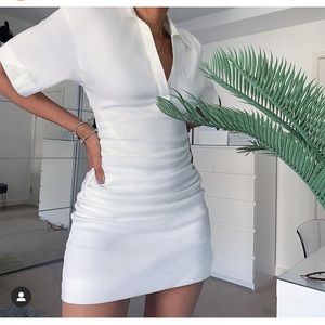 GORGEOUS ZARA Rustic Ruched Dress